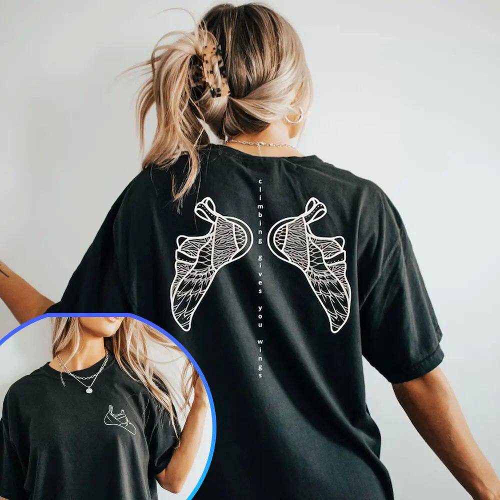 Rock Climbing and Bouldering T-Shirt Casual Climber Shirt Ou