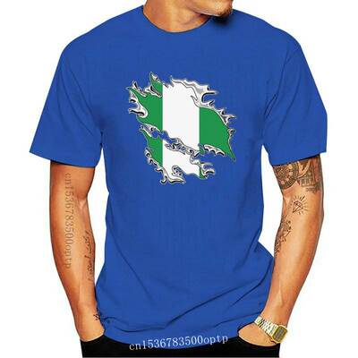 New Fashion Short Sleeve Sale 100 % Cotton Nigeria Flag, Nig