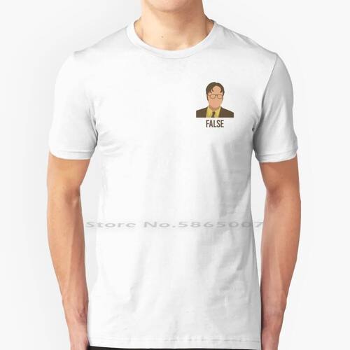 False Dwight. 100% Cotton T Shirt The Office Us Dwight Schru