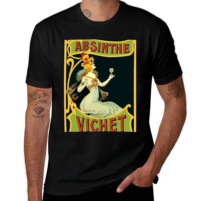 Absinthe Vichet, modern art nouveau T-Shirt Short sleeve tee