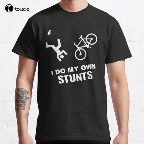 New I Do My Own Stunts Cycling - Funny Bike Classic T-Shirt