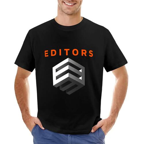 EDITORS T-shirt kawaii clothes anime clothes mens plain t sh
