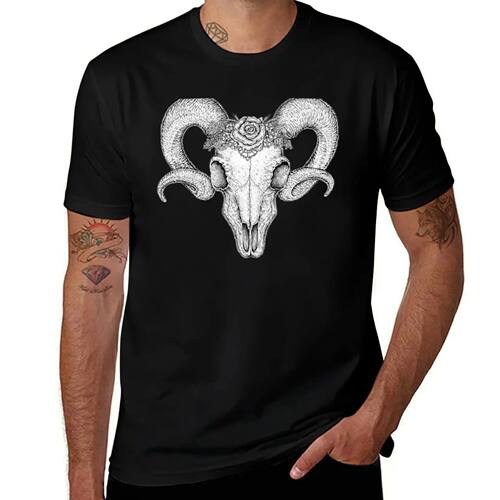 The Ram Skull T-Shirt shirts graphic tee boys animal print F