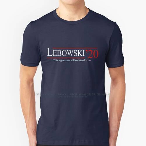 Lebowski 2020 100% Cotton T Shirt The Dude Big Lebowski Jeff