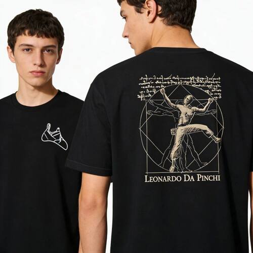 Leonardo Da Pinchi Shirt Bouldering and Climbing Lover Perfe