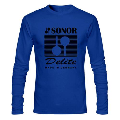 Man Clothing Sonor Delite Drums Cymbals Percussion Logo T-Sh