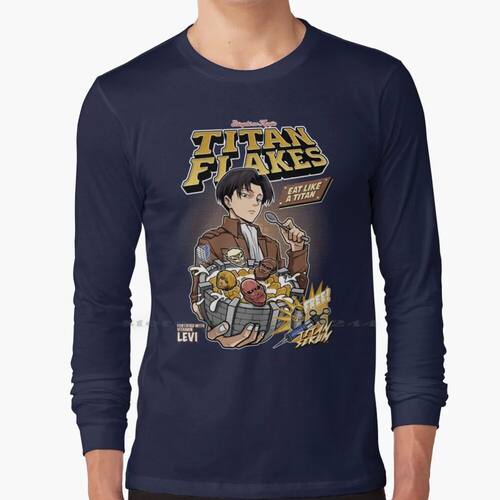 Titan Flakes ( Shingeki No Kyojin ) 100% Cotton Long Sleeve
