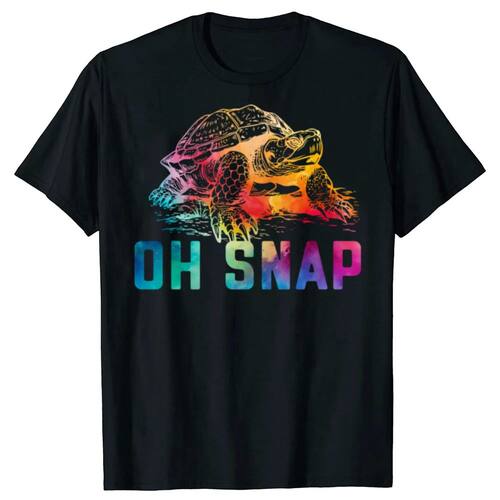 Oh Snap Funny Snapping Turtle Animal Ocean T Shirt Men Overs