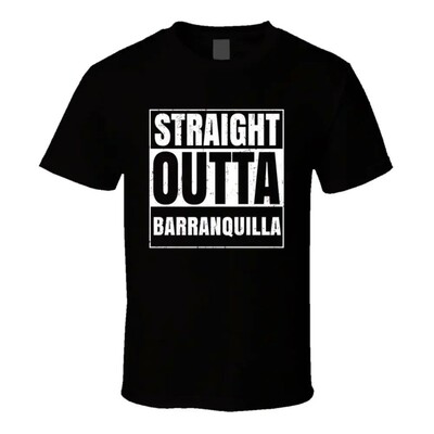 Straight Outta Barranquilla Colombia Compton Parody Grunge C