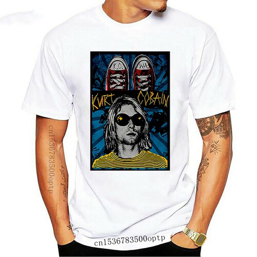 New Kurt Cobain Harajuku Printed T Shirts Streetwear Summer