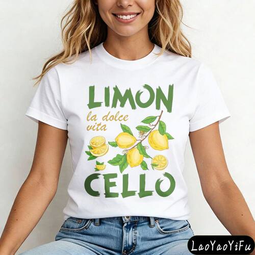 Retro Limoncello La Dolce Vita Tee Lemon Creative Design Shi