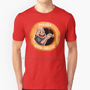 Bagels With Bruce 100% Cotton T Shirt Bagels With Bruce Tee