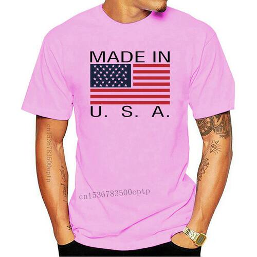 2020 Fashion MADE IN USA Printed  T shirts Men's Short Sleev
