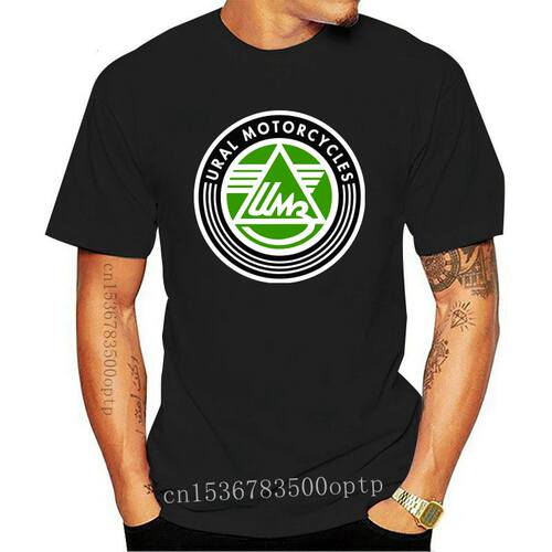 New 2021 Ural Motorcycles Retro Shirt Black White Tshirt Men