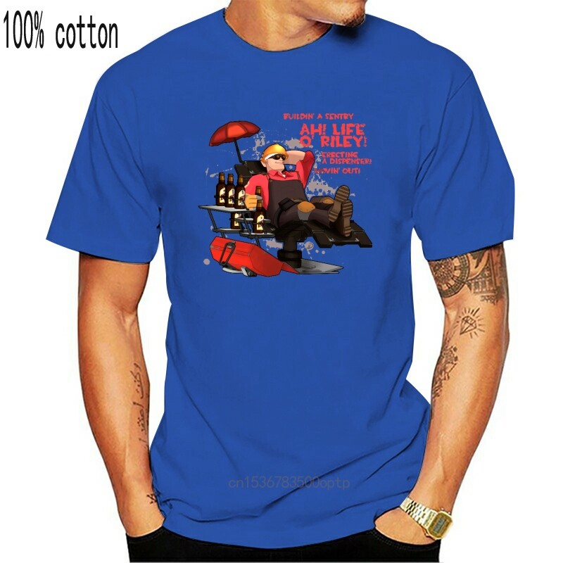Men tshirt  Red Engineer - Team Fortress 2 Printed T-Shirt t