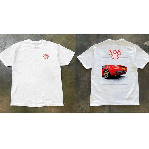 Fashion Street Racing Illustration Heavy Cotton Half Sleeve