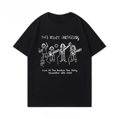 The Velvet Underground Velvet Band Black Large Size Men's an