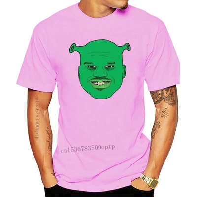 New Men T Shirt  yellow tee shirt sherk tshirts Women T-Shir