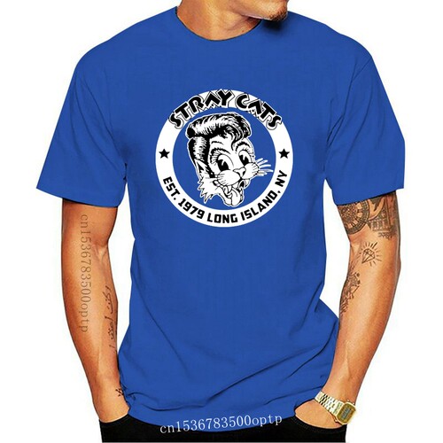 New Stray Cats Men's Established 1979 Slim Fit T-Shirt Black