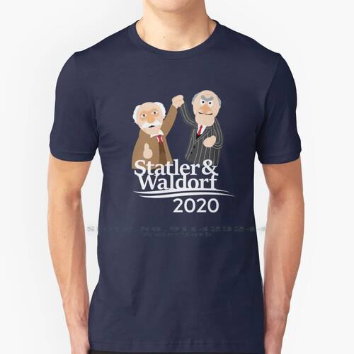 Statler & Waldorf 2020 100% Cotton T Shirt Jim Henson Politi
