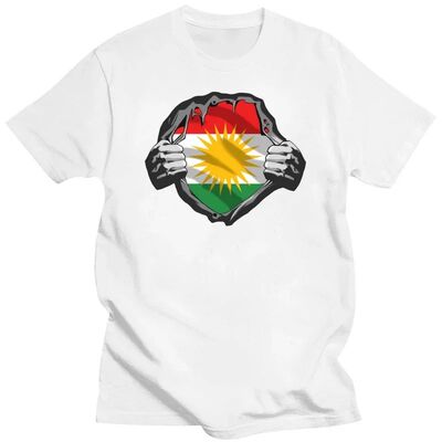 Funny Kurdistan Kurdish Kurds Flag T Shirts Summer Graphic C