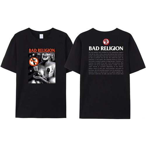 2025 NEW Bad Religion T Shirt Men Women Summer Cotton Short