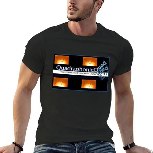 New Quadraphonic Quad Forum Shirt with yellow VU meters T-Sh