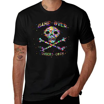 game over insert coin T-Shirt oversized customs Personalized