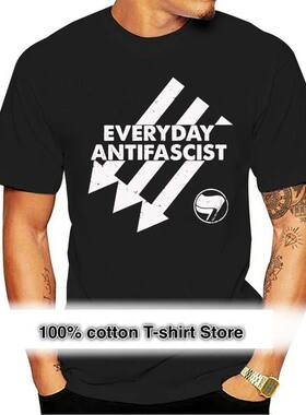 TSDFC Everyday Antifascist Black T Shirt unisex men women t