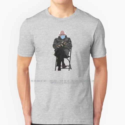 Bernie Sanders Mittens 100% Cotton T Shirt Mittens Bernie Sa