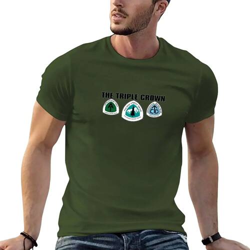 New hiking triple crown T-Shir spors fan -shirs  shir man sw