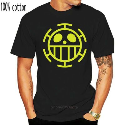 T Shirt Men Women Heart Pirate Logo Flag Trafalgar Law NEW B