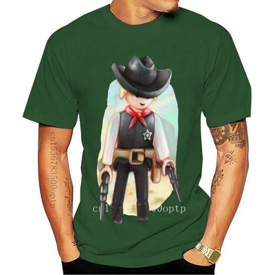 New Sheriff T Shirt Sheriff Playmobil T-Shirt 100 Percent Co