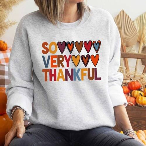 So Very Thankful Thanksgiving Gathering Graphic T Shirts Tur