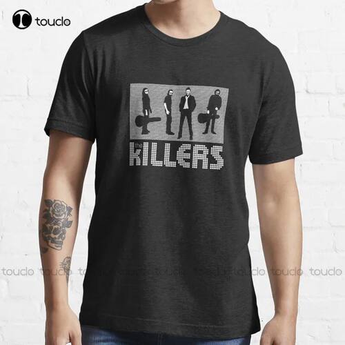 New The Killers White T-Shirt Cotton Tee Shirt Pink?Shirt Cu