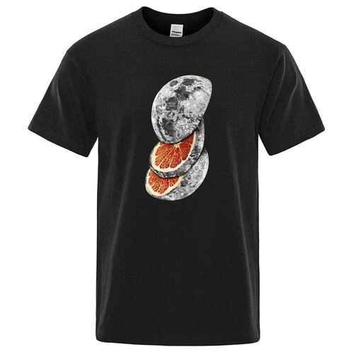 LE Sliced Planet Fruit Brand T-Shirts Men Women Fashion Brea