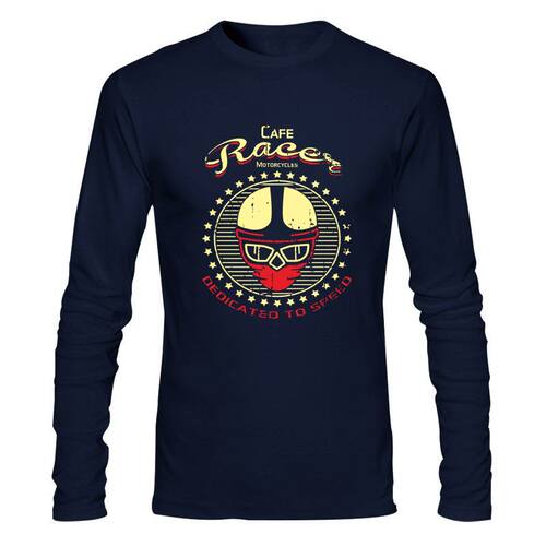 Man Clothing New Cafe Racer Dedicated To Speed T-Shirt Direc