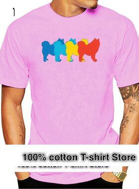 Newest Design Samoyed Pop Art T Shirt For Women Letter Anti-