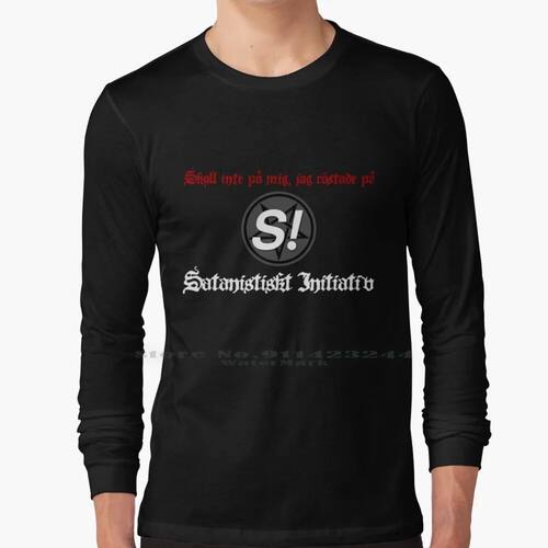 Skyll Inte P? Mig 100% Cotton Long Sleeve T Shirt Satanic Sa