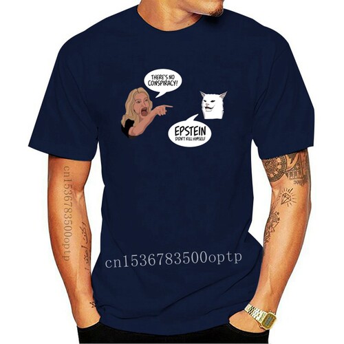New Funny Cat Meme Epstein Didnt Kill Himself T-shirt