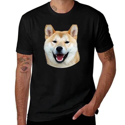 funny shiba inu face portrait cute shiba inu mom T-Shirt cus