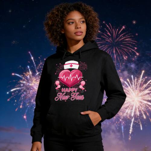 Happy New Year Nurses Heartbeat Hoodies New Years Eve Party