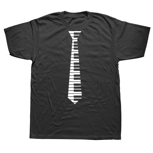 Funny Piano Keys Tie Piano Keyboard Music Player T Shirts Su