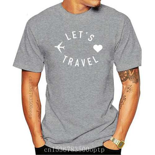 New let's travel Women tshirt Cotton Casual Funny t shirt Gi