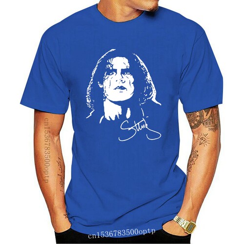 New 2021 Rare STING Face Retro  TV Show Mens Black T-Shirt S