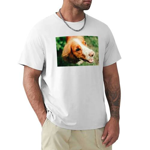 Brittany Spaniel Dog Photo T-Shirt summer tops summer top cu