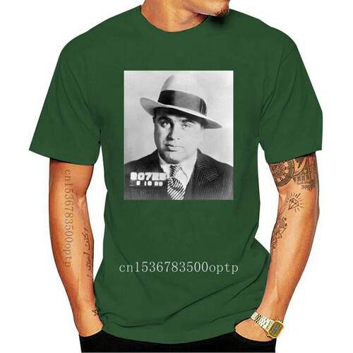 New Al Capone Mafia Portrait Men's Fashion T-shirt