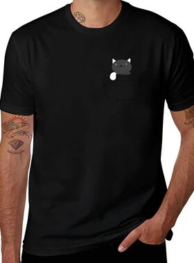 Kitty! ~ Socks T-Shirt summer top vintage customizeds t shir