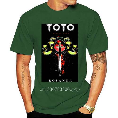 New 2021 Toto Face Symbol Rock Band Retro Tee Black White Ts