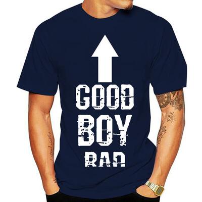 Homme bon gar?on mal t-shirt Conception 100% coton S-3xl mal